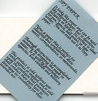 Spy paper notepads