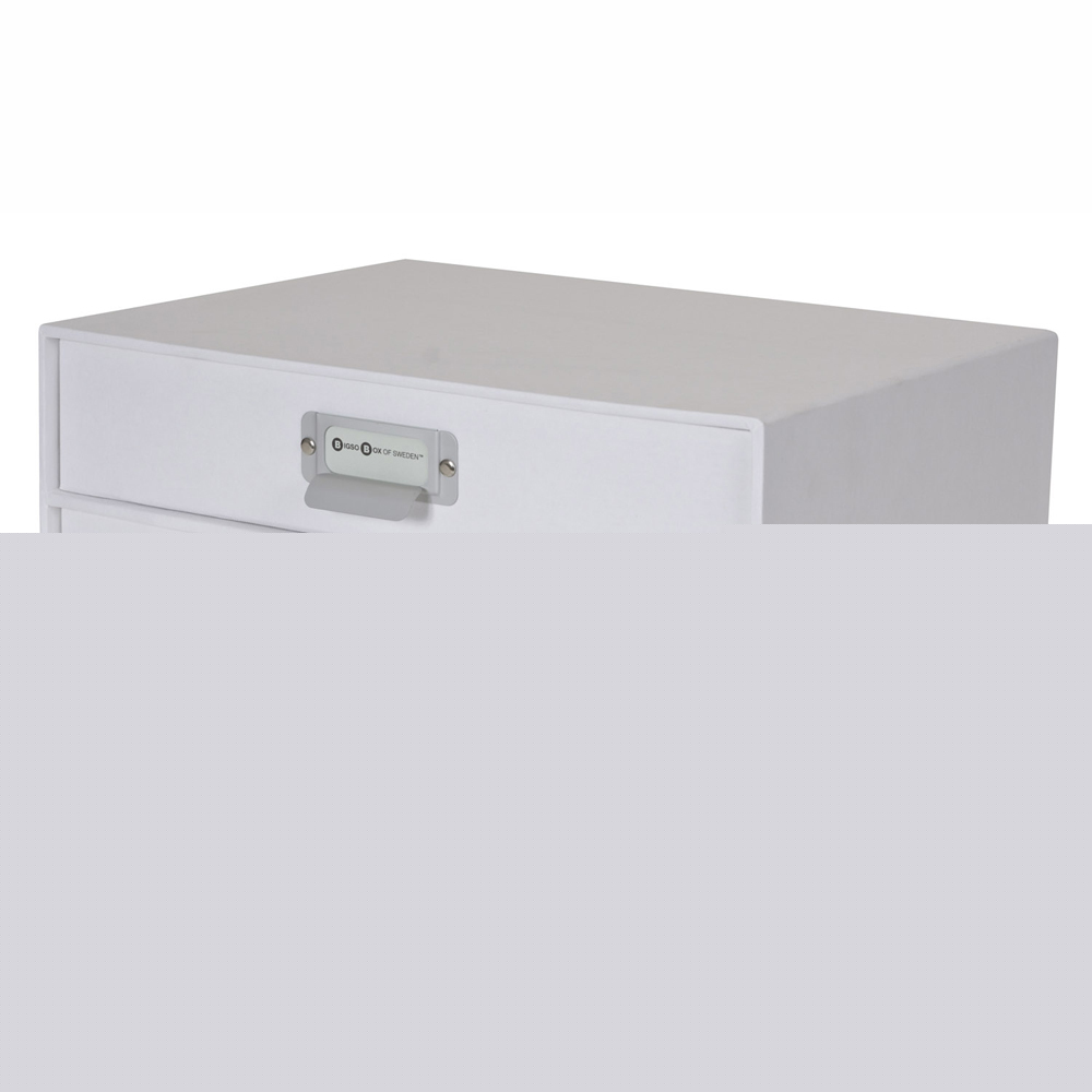 White birger 2 drawer chest