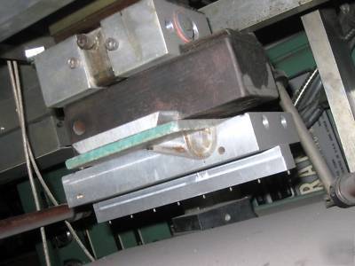 Franklin 1020 1-ton analog hot stamp machine w/2X4 head