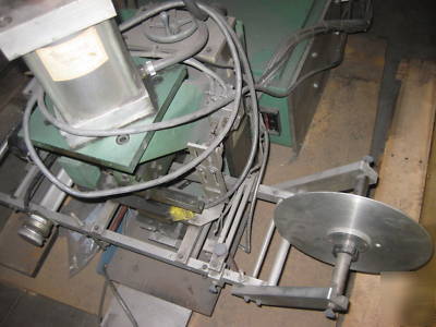 Franklin 1020 1-ton analog hot stamp machine w/2X4 head