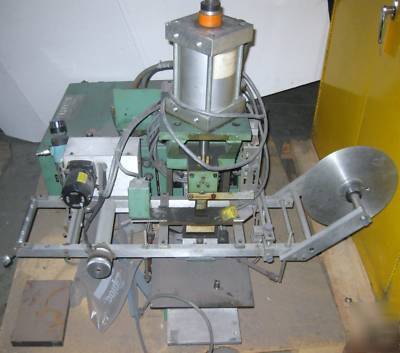Franklin 1020 1-ton analog hot stamp machine w/2X4 head