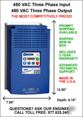 15 hp ac motor variable frequency drive control