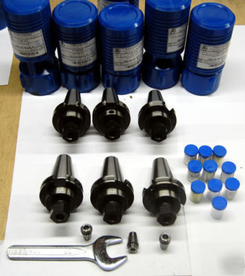 17 pcs. bison CAT40 er 16 chucks & collets package