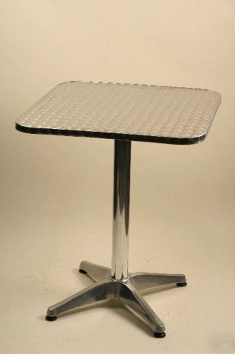 Aluminum tables 30 x 30 restaurant bar 42 square table
