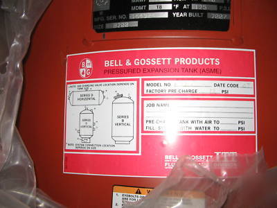 Bell & gossett B200 pressured expansion tank (asme)