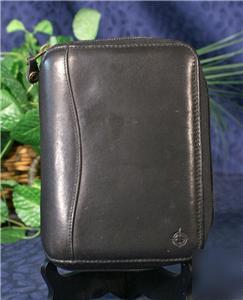 Black leather franklin covey pda & planner spacemaker