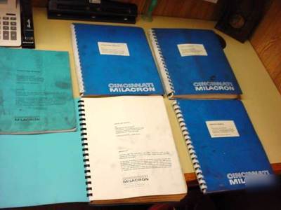 Cincinnati milacron cintrojet edm manual set of 5 books