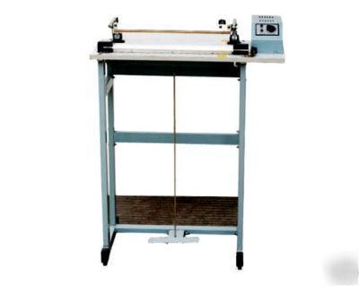 Foot pedal operated 600MM 23.5 inch wide sealer cutter 