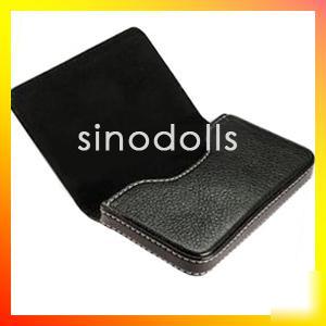 Leather business credit id card holder wallet case C8