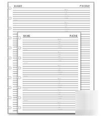 Levenger circa address refills jr.-standard (50) *open*