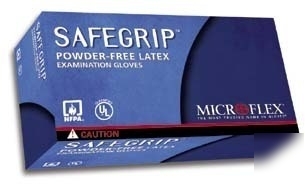 Microflex safegrip powder-free latex gloves, : sg-375-s