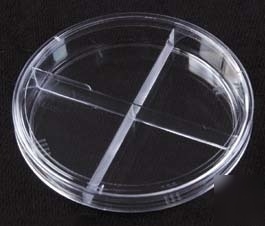 Parter medical petri dishes, segmented, sterile 3572