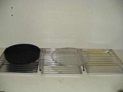 Pizza preparation speed rack / rail raised