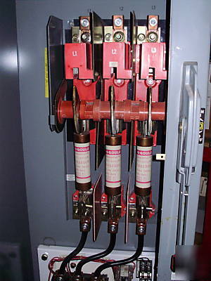 Sq d fusible combination starter, size 5, 400 amp,600V