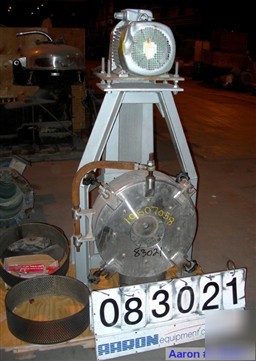 Used: pallman type mill. 316 stainless steel. 20