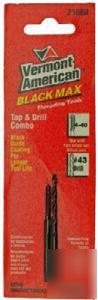 Vermont american black max 4-40 tap & #43 drill bit