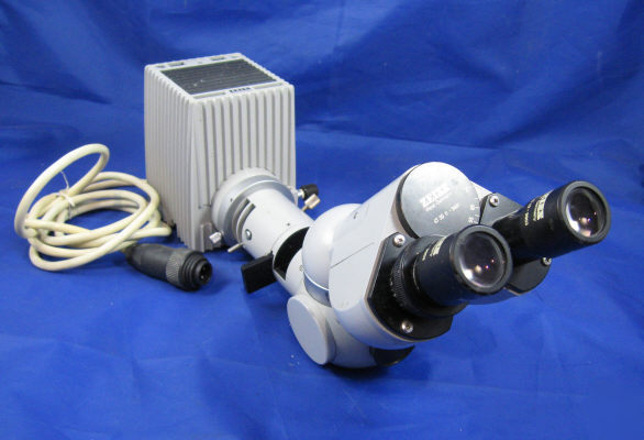 Zeiss binocular microscope head - filter tube & parts