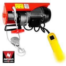 Neiko electric hoist cable hoist 220~440 lbs pound