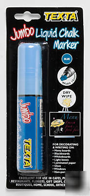 New chisel point liquid chalk marker pen blue craft fun