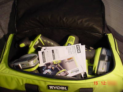 New ryobi 7PC 18VOLT cordless autoshift tool combo P844