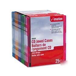 New slim design neon jewel case 25 pack 41085