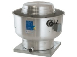 Restaurant ventilation hood with exhaust/supply fan 12
