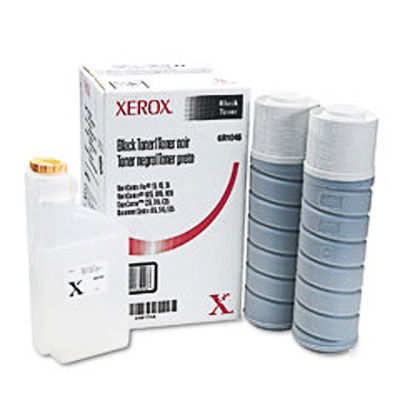 Xerox 006R01046 black toner 2 pack & waste bottle 