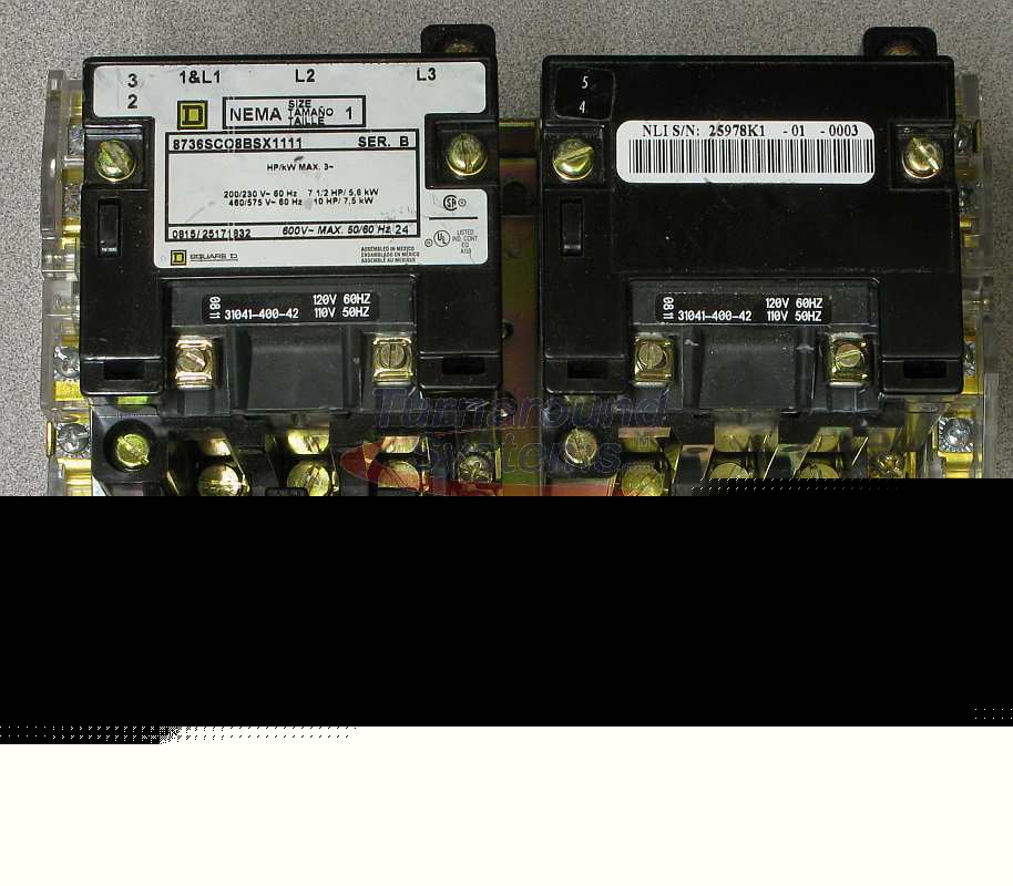 New square d 8736SCO8V02BSX1111 rev starter, size 1, 