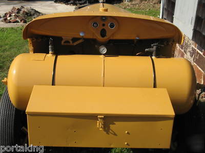 Smith air compressor, model a ford engine, gordon smith