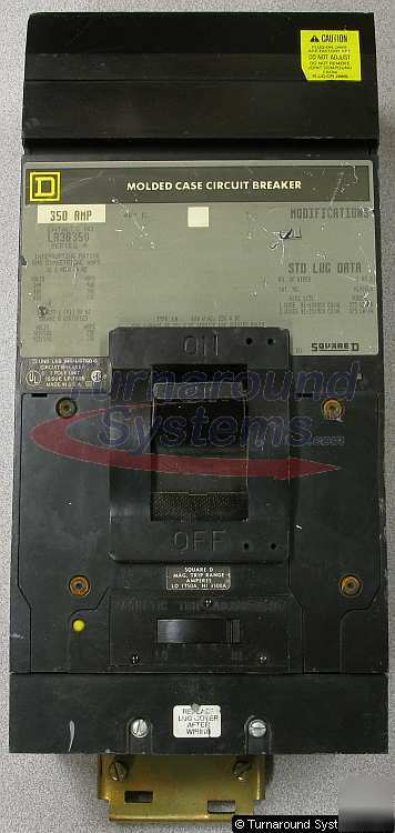 Square d LA36350 circuit breaker, 350 amp, i-line, 3 p