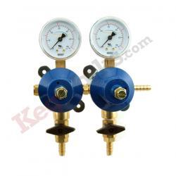 2 way secondary CO2 regulator keg draft beer kegerator