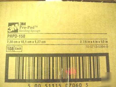 3 m pro pad sanding sponge prpd 80 case of 108