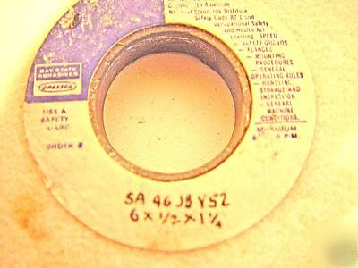 6 x 1/2 X1-1/4 (5A-46-J3 VS2) grinding wheel