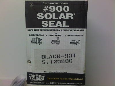 #900 solar seal rubber caulk-adhesive sealant/blk
