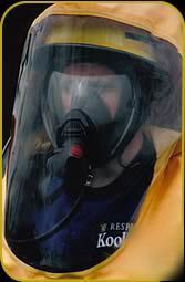 Firefighter hazmat gummi rubber ish suit .not gay