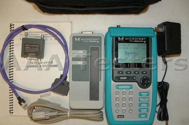 Fluke microtest pentascanner plus w super injector CAT5