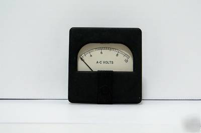 General electric 0-10 a.c. volts panel meter ac works