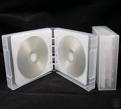 20 pcs multi 24 dvd cd movie case box with flap clear