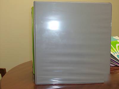 Binders gray with clear overlay 1-1/2 cap 12 per ctn