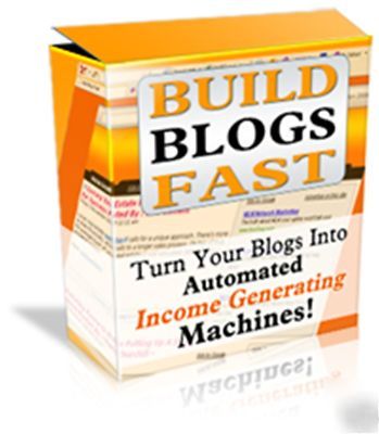 Blog building software + instructional video 