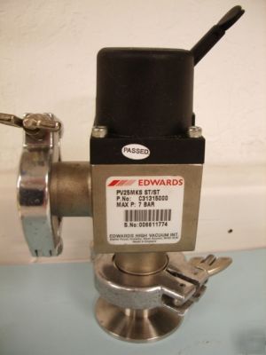 Boc edwards PV25MKS st/st right angle valve manual op