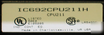 Ge fanuc 90-20 plc CPU211 in hoffman enclosure