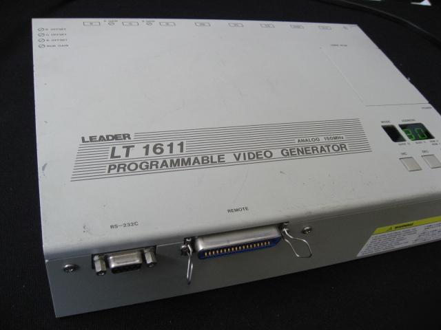 Leader LT1611 LT1611 rgb programmable video generator