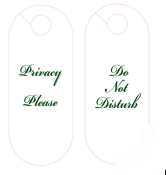 New environmentally friendly door hangers - 4IN x