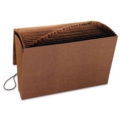 New leather like expanding file with flap and elasti...