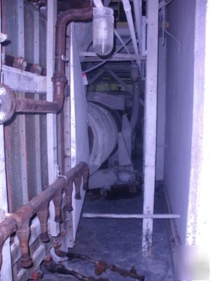 Rotary drum dryer system, blower, baghouse and cyclone