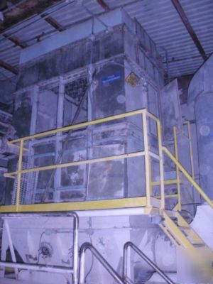 Rotary drum dryer system, blower, baghouse and cyclone