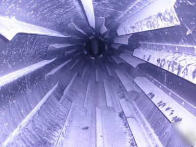 Rotary drum dryer system, blower, baghouse and cyclone
