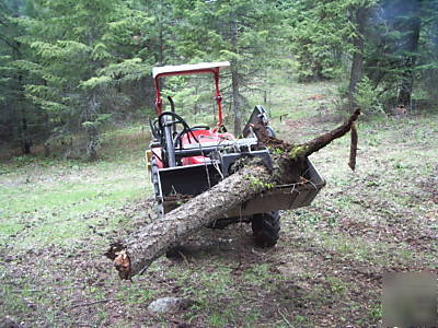 Universal grapple for skidsteer or frontend loader 