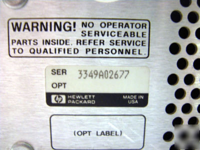 Hp 8647A signal generator - fresh calibration included